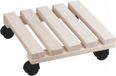 Merkloos Plantenonderzetter / multiroller vurenhout vierkant 30 x 30 cm - 30 kg