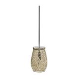 Gedy Crème, G-Myosotis, wc-borstel, badkamerborstel van keramiek en glas, afmetingen 46 x 12,5 x 12,5 cm en gewicht 0,958 kg, R&E-design, uniek
