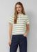 s.Oliver Polo-Shirt femme écru coton rayé manche courte 44