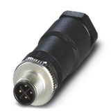 Phoenix Contact 1404641 M12 Kabel-connector Zwart, Metallic