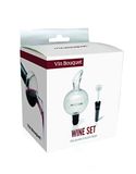 Vin Bouquet FI 131 wijnset decanteerkaraf en vacuümstop accessoires beluchter conservering cadeau