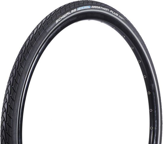 Schwalbe Marathon Plus 26 x 1 3/8 (37-590) - Zwart - Antilekband - Elektrische Fiets