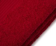 texpot Handtuch Duschtuch Badetuch Uni mit Aufhängung 100% katoen 140 x 70 cm