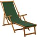 vidaXL Opvouwbare zonnebed 3 Positie Massief Eucalyptus Hout Groen
