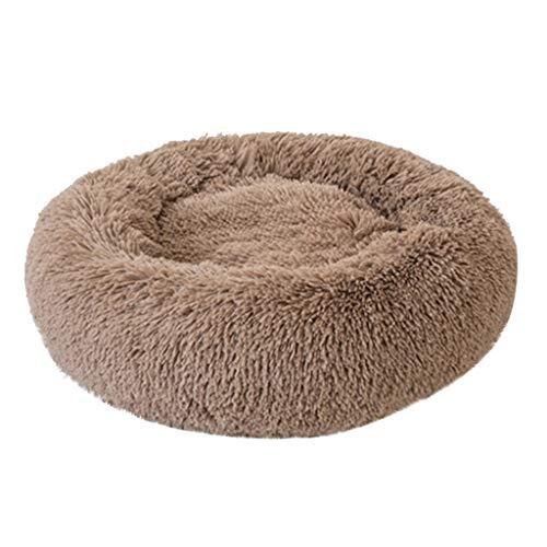 YABAISHI Pet Canile Mat verwarmingskussen rond van pluche kenel hond zacht bed kattentoilet basis slaap Supplies Casa Pet, L 50x20cm, G