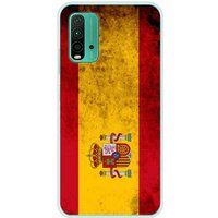 Xiaomi Redmi 9T Siliconen hoesje compatibel met de vlag van Spanje