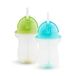 Munchkin Drinkbeker met Rietje en Click Lock Top Set, Baby & Peuter Tuitbekers met Rietje, BPA-Vrije Antilek Tuitbeker, Vaatwasserbestendig, Verzwaard Rietje - 2 Stuks x 296ml, Groen/Blauw