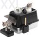 OEM RVS kattenbak XXL, 26 liter inhoud, zwart