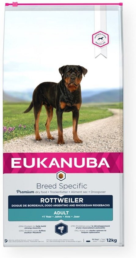 EUKANUBA Rottweiler Breed Specific Hondenvoer 12 kg