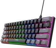 GXTrust Acira QWERTY mechanisch toetsenbord, 60% Spaans, zwart/grijs