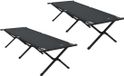 vidaXL Opvouwbaar Campingbed Zwart Oxford Stof 193 x 69 x 45 cm