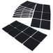 Adsamm® 80 x Zelfklevende Viltglijders Zwart 50x50 mm Vierkant 3,5 mm dik
