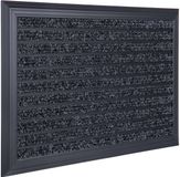 Merkloos / Sans marque Relaxdays Deurmat, 80x50 cm, Aluminium, Weerbestendig, Antislip, Zwart