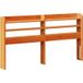Tête de lit avec étagères marron ciré 150 cm bois massif de pin