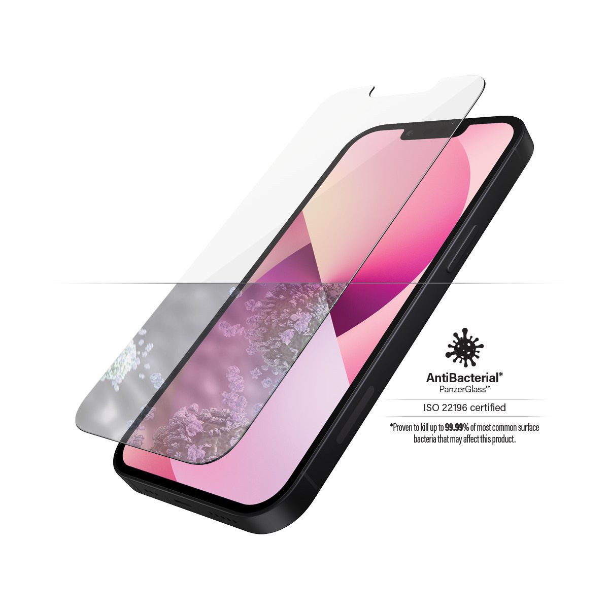 PanzerGlass Screenprotector voor Apple iPhone 13 Mini - Transparant