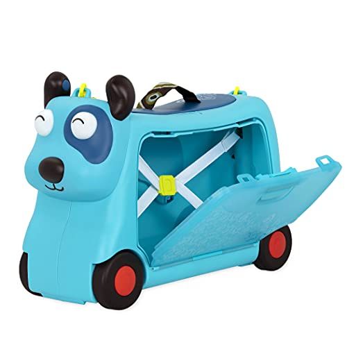B. toys by Battat Handbagagekoffer voor kinderen, hond - reiskoffer, kinderkoffer met lichten en tinten om op te rollen, erop te zitten, voor meisjes en jongens vanaf 2 jaar,Multi kleuren