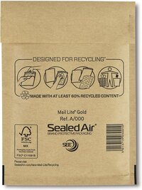 Mail Lite® Luchtkussenenvelop nr. 11 - 160 x 110 mm - Kraftpapier - Goud