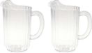 Carlisle Carafe - 4x - polycarbonate plastique - 1 litre - pichet à jus/ pichet à eau - 12 x 18 cm