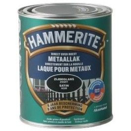 Hammerite metaallak zijdeglans 0.75l zwart - 5410083412143