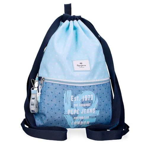 Pepe Jeans Noni Denim rugzak, blauw, 35 x 46 cm, polyester, van Joumma Bags