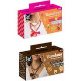 Top1Toys Bandana ketting met bedels 2 assorti