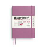 Leuchtturm1917 Agenda en Notitieboek - 18 maanden - 2026/2027 - Zachte kaft - A5 formaat - Medium - DUSTY ROSE