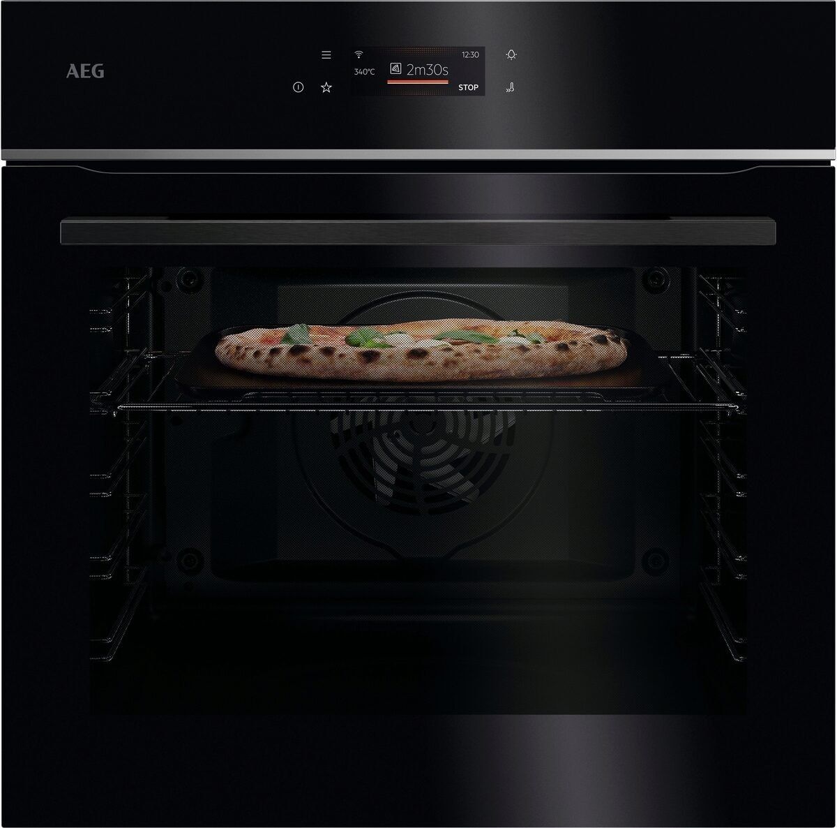AEG TX7PB631SB 7000 MealAssist PizzaExpert - Inbouwoven - Heteluchtoven - 72l - Pyrolyse reiniging - pizzakit