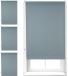 Non-branded 4x blackout roller blind grey - thermal roller blind without drilling - 70x160