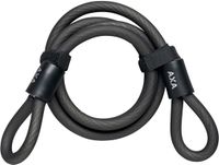 AXA Double Loop 120/10 Beveiligingskabel – 120 cm – 10 mm – Zwart