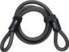 AXA Double Loop 120/10 Beveiligingskabel – 120 cm – 10 mm – Zwart