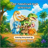Time-Traveling Dino Detective: A Dinosaur Coloring Storybook with Activities, Puzzles, Tracing, and Fun Facts for Kids Ages 4–8