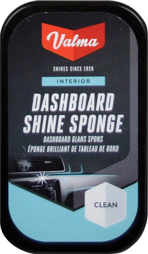 Valma Dashboard Shine Sponge - Grijs - Kunststof
