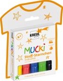 KREUL Mucki Stoff Sternchen Set van 5 textielmarkers