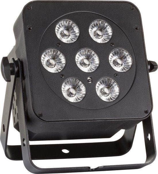 JB Systems LED Plano 7 FC Black par | LED Spot 7FC - Compacte LED Discolamp met 7x10W RGBW LED Projector