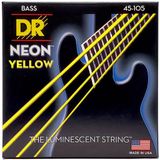 Strings DR Strings NYB-45 Neon Yellow Bassnaren Coated (45-105) Medium