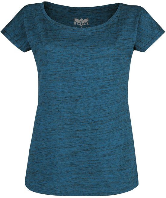 Black Premium by EMP Blauw gevlekt T-shirt - Dames - L