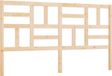 vidaXL - Hoofdbord - 206x4x104 cm - massief grenenhout