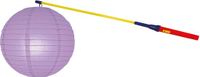 Sans marque Support de lampion 50 cm - avec lampion - lilas violet - D25 cm - Saint-Martin