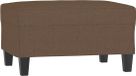 vidaXL Pouf 70x55x41 cm tissu marron