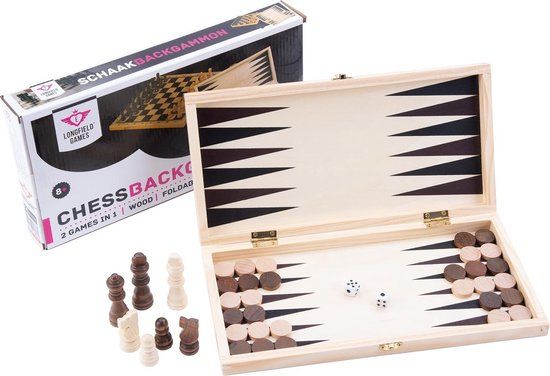 Engelhart Schaak / Backgammon Set - Nederlands - 3+ jaar