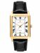 GANT G197002 Staten Island herenhorloge, goudkleurig, roestvrij staal, zwarte leren band, witte wijzerplaat, kwarts, 5 ATM