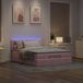 Prolenta Maison Exclusive - Ottomaans bedframe met matras, roze, 140x200 cm, fluweel