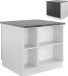 Vicco Fame-Line Keukeneiland – 90 cm met lade, zonder werkblad Antraciet landhuis/wit