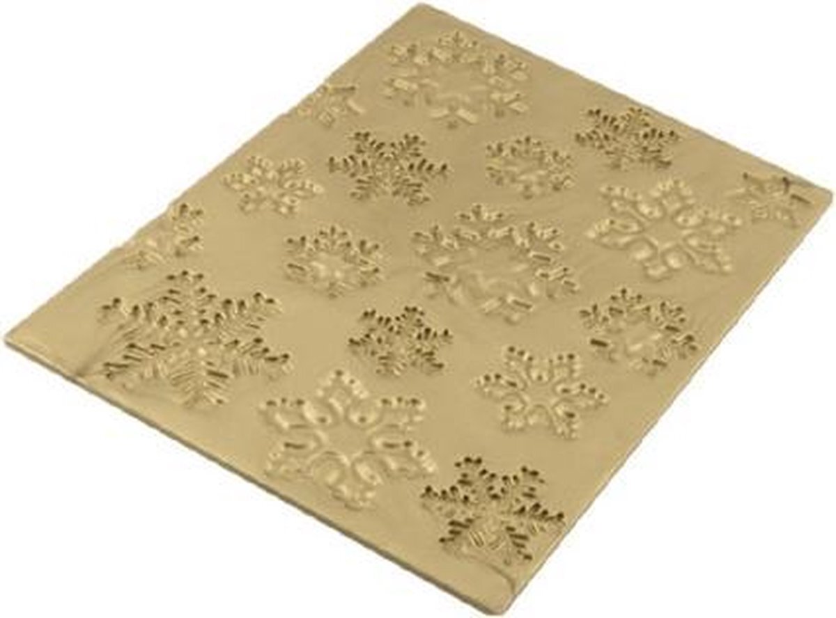 Silikomart Frozen BUCHE Siliconen Mat, Goud, 25 x 18,5 x 0,6 cm