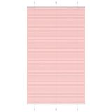 VidaXL Plissé rolgordijn 120x150cm stofbreedte 119,4cm polyester roze