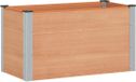 vidaXL Verhoogde plantenbak bruin 100 x 50 x 54 cm WPC en Aluminium
