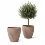 Bloempot Prosperplast Latia Round 48cm Terras Balkon Tuin Pot - Beige
