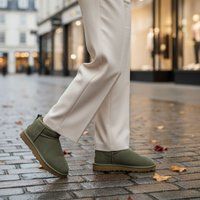 UGG W Classic Ultra Mini Boots groen Suede