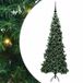 vidaXL Hoek Kunstkerstboom met 300 LED Groen 180 cm PVC en Metaal