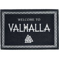 Welcome Valhalla Welcome to Valhalla deurmat zwart/wit 100% polyamide 60 x 40 cm